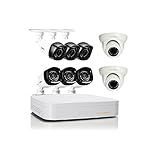 Q-See 8 Channel High Definition 720p Security System QC938-8Z1-1 with 1TB Hard Drive, 6 720p Bullet Cameras, 2 720p Dome Cameras, and 80'Night Vision