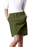 Ellos Women's Plus Size Skort In Stretch Twill Chino