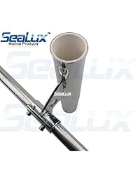 Sealux Marino Barco Rail Rail Clamp On Rocket Launcher Portacañas de pesca 7 8 "a 1" Montaje horizontal