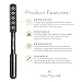 YouthLab Radiance Roller - Germanium Stone Uplifting Face Beauty Massage Tool/Roller/Wand for Skin Tightening/Firming, De-Puffing, Sculpt/Lift, Anti-Aging (Black)