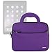 Evecase iPad Pro 10.5 / iPad 9.7 / iPad Pro 9.7, Case Bag, UltraPortable Handle Carrying Portfolio Neoprene Sleeve Case Bag for Apple iPad Pro 9.7, iPad Air 2/Air (iPad 6/5), iPad 4 3 2 - Purple