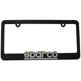 Sparco SP099FRAME Plastic License Plate Frame,Black