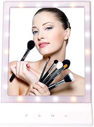 Fairycat LED Lighted Smart Touch Makeup Mirror, Vanity Mirror Wall Mount Make Up Cosmetic Mirror