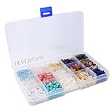 BEADNOVA Natural Chips Gemstone Crystal Pieces Irregular Shaped Loose Beads for Jewelry Making Box Set Value Pack