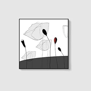 Framed Canvas Home Artwork Decoration Beautiful Flower Canvas Wall Art for Living Room, Bedroom - 16x16 inches
