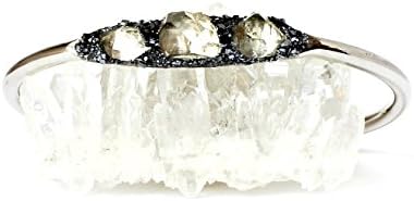 Herkimer Diamond Raw Crystal Bracelet