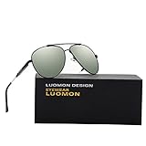 LUOMON LM1573 62mm Polarized Oversized Aviator Sunglasses