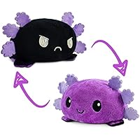 TeeTurtle | The Original Reversible Axolotl Plushie | Patented Design | Sensory Fidget Toy for Stress Relief | Purple…