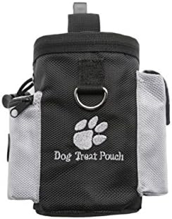 Pet Dog Treat Pouch Puppy Snack Reward Waist Bag for Training, Carries Treats and Toys, Built-In Poop Bag Dispenser with Adjustable Waist Belt