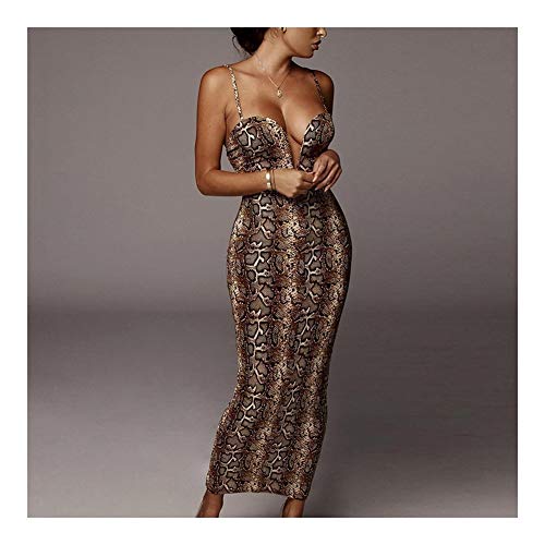 419KfYV8W7L JYSLI Vestido de noche con estampado de serpiente, sexy, cuello en V, sin mangas, con tirantes elegantes, para fiesta… JYSLI Vestido de noche con estampado de serpiente, sexy, cuello en V, sin mangas, con tirantes elegantes, para fiesta… - Imagen 7