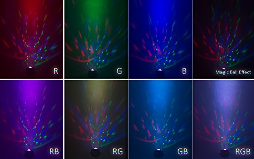 URlighting Par Lights with 12 LEDs - Mini Party DJ Lights Par Can Lights Stage Effect Lighting Magic Ball Lights with IR Remote and DMX Control for Concerts Disco Karaoke Club Pub Show Music Events - Thumbnail 5