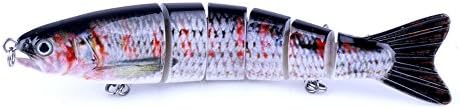Bylan Multi Jointed Life-like Swimming as Life Fish Swimbait Hard Fishing Lure Bass Bait 2#