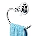 JiePai Vacuum Suction Towel Holder,Modern Shower Towel Ring,Washcloth Hand Towel Holder for Bathroom Kitchen Drill Free,Chrome