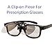 Cyxus 3D Clip-on Glasses Polarized Eyewear for Movie/Cinema (IMAX)