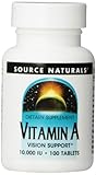 Source Naturals Vitamin A 10,000iu, Vision Support,100 Tablets