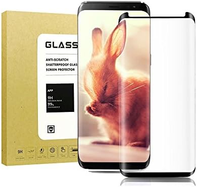 For Galaxy S8 Plus Tempered Glass Screen Protector Case Friendly , Timbay Scratch Resistant Thin HD Clearness Bubble Free Film for Samsung Galaxy S8 Plus Black