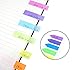 LuckyStar365 4 Sets Neon Page Marker Colored Index Tabs Flags, Rainbow Assorted Bright Colors, Fluorescent Sticky Note for Page Marker, 560 Pieces