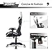DESINO Gaming Chair Racing Style High Back Computer Chair Swivel Ergonomic Executive Office Leather Chair Video Game Desk Chair with Footrest for Adults (White)