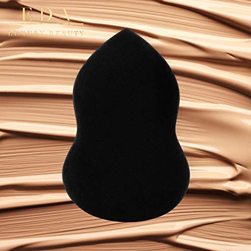EDA LUXURY BEAUTY BLACK LUXE BEAUTY SPONGE Super Soft Makeup Blender Contour Sponge Gourd Shape Foundation Concealer Liquid Cream Powder 100% Vegan Non Latex 1 EDA LUXURY BEAUTY BLACK LUXE BEAUTY SPONGE Super Soft Makeup Blender Contour Sponge Gourd Shape Foundation Concealer Liquid Cream Powder 100% Vegan Non Latex