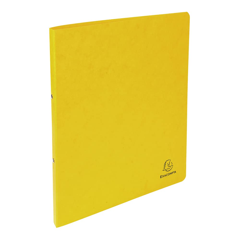 Exacompta - ref. 54259E - 1 Glossy card binder - 2 round rings 15 mm diameter - Spine 20 mm - External dimensions: 32 x 25 cm - A4 file format - Colour: yellow