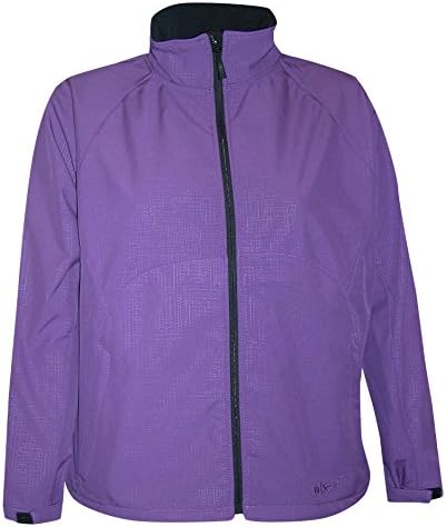 Pulse Womens Plus Size Micro Fleece Soft Shell Jacket