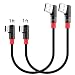 Right Angle USB C Cable,SUNGUY (1ft/0.3m, 2Pack) Short Nylon Braided 90 Degree USB-C Fast Charging Data Sync Cable for Samsung Galaxy S10 S9 A80,Google Pixel 2 XL,OnePlus 7/7 Pro primary