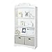 South Shore Tiara Kids 4-Shelf Bookcase - Adjustable Shelves, Pure White