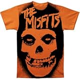 Men's The Misfits Stencil Skull Big Print Subway T-shirt