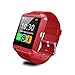 [Prime] U8 Bluetooth V4.0 Bluetooth Wrist Smart Watch WristWatch UWatch for IOS Android iPhone 4/4S/5/5C/5S Samsung S2/S3/S4/Note 2/Note 3 HTC Sony Blackberry,Red