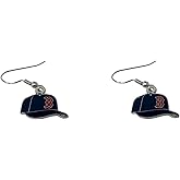 Pro Specialties Group MLB Red Sox Cap Earrings, Small, Team Colors