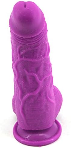 Dolover 10.8 x 3.15 Huge realistic massager wand toy soft flexible and skinw,with Suction Cup,Purple