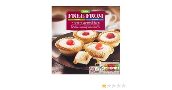 Amazon Com Asda Dairy And Gluten Free Cherry Bakewell Tarts Grocery Gourmet Food