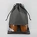 Portable Traveling Shoe Organizer Storage Bags with Draw string Closure, View Window, Two Size & Colors, Cute & Durable , Pack of 5