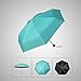Plemo Pocket Umbrella, Anti-UV Windproof Mini Parasol, 6.9 Inch Compact Travel Umbrella, Blue