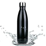 Ezire 17oz Water Bottle Double Wall Vacuum Insulated Water Bottle Stainless Steel Water Bottle Leak-Proof Keep 24 Hours Cold Perfect for Outdoor Sports Camping Hiking Cycling