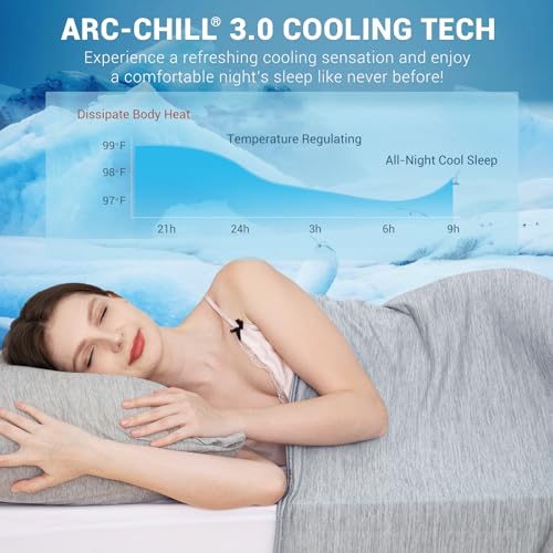 Elegear Cooling Blanket, Revolutionary Queen Size Summer Blanket, Absorbs Body Heat to Keep Cool on Hot Nights, Q-Max 0.4 Cooling Fiber,100% Cotton Backing Blanket - Grey, 78"x86"