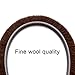 fowong Fuzzy Weather Stripping, 11/32 inch x 11/32 inch x 16 Feet, High Density Brush Seal Strip for Sliding Sash Door Window Wardrobe Seal (Brown)