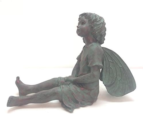 Homestyles Mary Cecily Barker Wood Sorrel Flower Fairy #96121 Garden Statue Bronze Patina