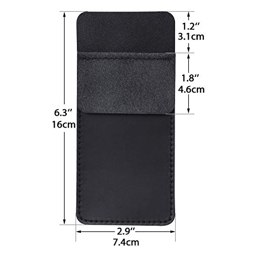 Wisdompro Genuine Leather Heavy Duty Pocket Protector Pen Holder Pouch