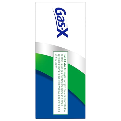 GAS-X EXTRA STRENGTH GAS RELIEF SOFTGELS WITH SIMETHICONE 125 MG FOR BLOATING RELIEF – 72 COUNT
