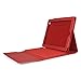 Generic Leather Case with Bluetooth Wireless Keyboard for iPad 2/3/4 (Red Case for Apple Ipad 2 3 4)