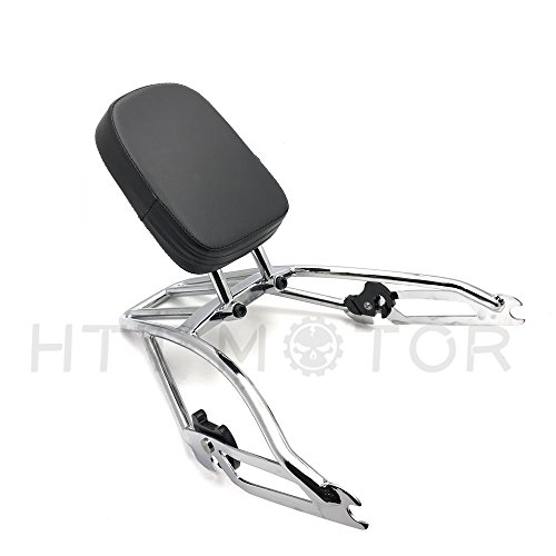 XKMT Group Backrest Sissybar with Luggage Rack for Harley Street 500 750 XG500 XG750 15-17