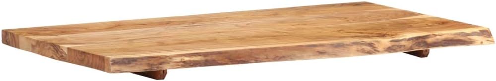 vidaXL Akazienholz Massiv Waschtischplatte Badezimmer Waschtisch