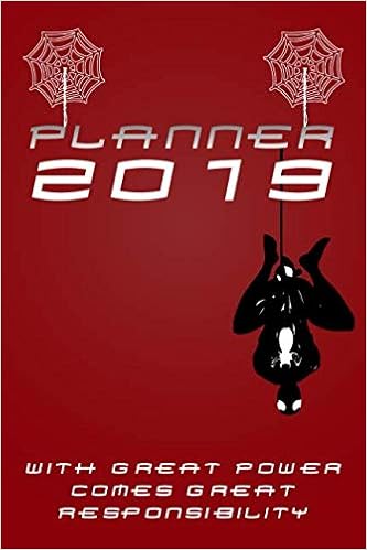 Amazon.com: Planner 2019 With Great Power Comes Great ...