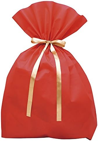 TAKADrawstring Gift Bag Very Large Size Red W 2.46 Ft x D 9.44 in x H 3.28 Ft (Made in Japan) 50-3951
