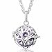 EUDORA Harmony Bola Mini-Sized Love Tree Fragrant Locket Musical Chime Wishing Bell Pendant Leather Chain
