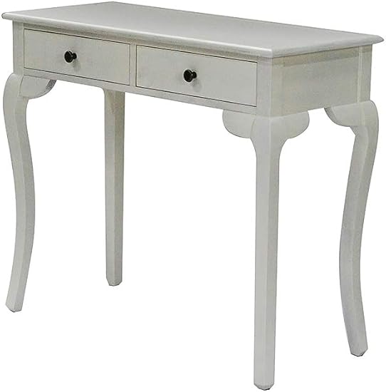 Amazon Com Homeroots Wood Pine 15 White Console Table With 2
