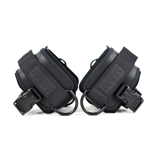 Monkey Power Fit Par De Grilletes para Tobillo Modelo Ultra para Gym y Fitness Polera con Talonera para Gimnasio. Abductor Y Gluteo con Materiales Resistentes y Reforzados Premium