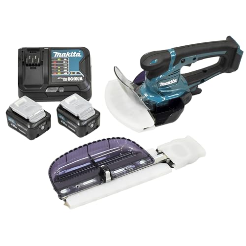 Makita UM600DSMEX Akku-Gras-Strauchschere 12V max, 4,0 Ah, 2 Akkus BL1041B, Ladegerät DC10SB, inklusive Schnittgutsammler