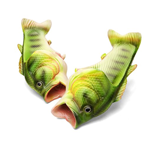 NUOMI Fish Animal Slippers Summer Beach Sandals Shower Slippers Non-Slip Funny Beach Shoes Wear for Women Men